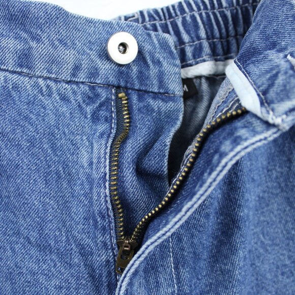 WKND Men's Blue Jean Baggy Wide Legs Jeans Size Medium Skaters Y2K SK8R Grunge - Picture 5 of 9